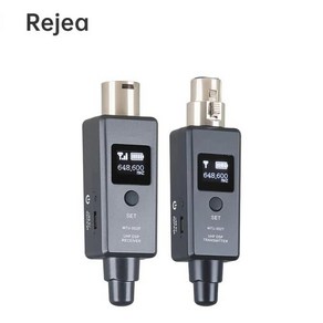 XLR 무선 송수신기 마이크 송신기 수신기 시스템 연결 동적 마이크용 내장 충전식