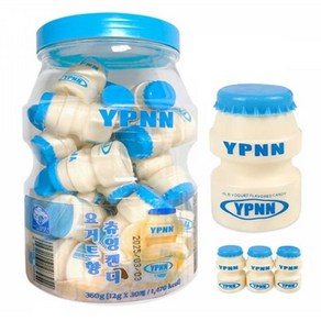 YPNN 요거트향 츄잉캔디 미니 야쿠르트 사탕 12g x 30개 (1통), 360g, 1개