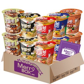 [메리박스] 저칼로리세트 누들핏 10개 A호{육개장사발면맛x2+김치사발면맛x2+튀김우동맛x2+얼큰우동맛x2+짜파구리x2}+메세지카드, 1개