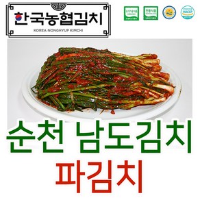 입점특가 한국농협김치 순천 남도 파 김치 2kg 전라도 HACCP, 2개