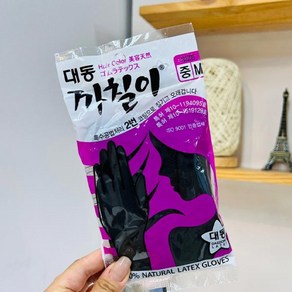 대동 까칠이 라텍스 미용장갑블랙M whk*3825oF