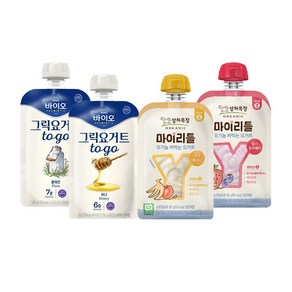 매일바이오 그릭요거트투고120g 플레인3+허니3+마이리틀요거트85g 사과바나나3+딸기블루베리3/냉장무배, 120g