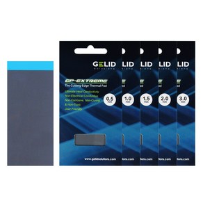 gelid/서멀패드/열전도율 12Wmk/방열패드/두께0.5미리, 0.5mm, 1개