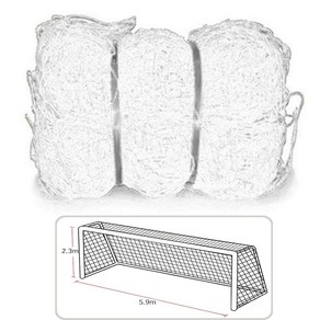 국제 표준규격 골대 그물 유소년 축구네트 590x230cm 2P 세트 튼튼 골망 골네트, 2개