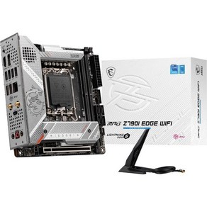 MSI MPG Z790I Edge WiFi 게이밍 마더보드(1213세대 Intel 프로세서 LGA 1700 DDR5 PCIe 5.0 M.2 2.5Gbps LAN USB 3.2, mITX_MPG Z790I EDGE WIFI