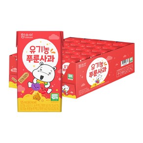 함소아 유기농 푸룬사과 주스, 125ml, 24개