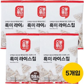 오늘좋은 흑미라이스칩 기획 100g*5개, 100g, 5개