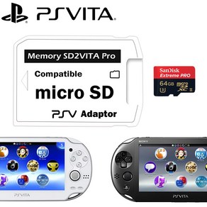 SD2VITA 5.0 PS VITA 비타 1세대 2세대 SD 메모리 카드 어댑터 케이스 커펌