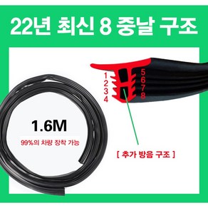 2022년 최신 자동차 풍절음 엔진소음 감소 대쉬보드 방음 몰딩, 1개