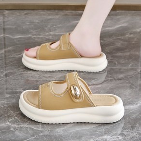 Moden Fashion 여성 발편한 벨크로 샌들 심플 슬리퍼 X110