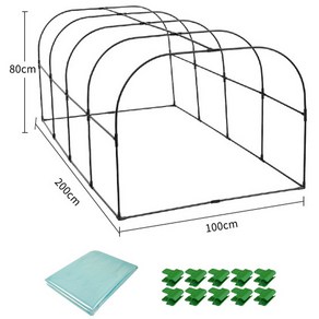 조립식 미니 비닐하우스 텃밭 베란다, 100x200cm, 1개