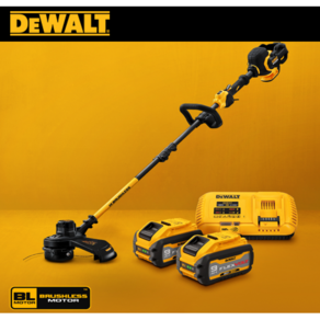 [디월트] 60V MAX FLEXVOLT 충전예초기(줄날전용) DCM5713X2 (54V/3.0Ah) BL 배터리2개 충전기1개 포함, 1개