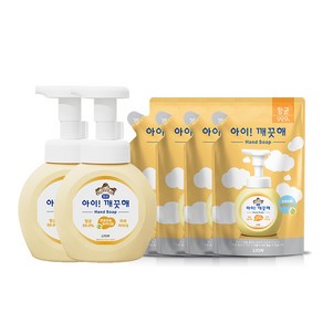 아이깨끗해 용기 250ml 2개+리필 200ml 4개, 상세 설명 참조, 제품선택:2.순 250ml 2개 + 200ml 4개, 1개