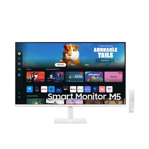 삼성전자 스마트모니터 M5 S32DM501 화이트 24년도 신모델 유튜브 넷플릭스 OTT