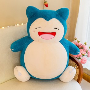 에이엔니우 포켓몬스터 웃는 잠만보 인형, 혼합색상, 35cm, 1개