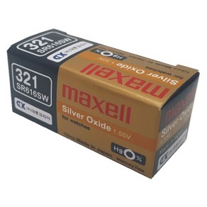 맥셀 MAXELL 시계배터리 321(SR616SW) - 10알 SILVER 배터리, 10개입, 1개