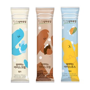 얼려먹는 아이스크림85mlx6개(초코2+밀크2+망고2)/무배, 85ml, 1세트