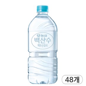 백산수 1L X 48개 천연암반수 생수 지하수 먹는샘물 깨끗한물 안전한물 미네랄워터