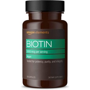 아마존 에레먼트 비오틴 Biotin 5000 mcg 130 정 4개월분, 1개, 130정