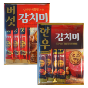 버섯감치미120g + 한우감치미120g 1세트/스틱형10g(대상 청정원), 1세트, 120g