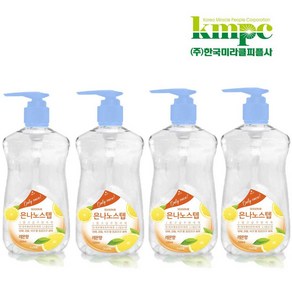 은나노스텝 시즌3 주방세제 550mL 레몬향/다용도 주방세제/빠른배송, 레몬향, 4개