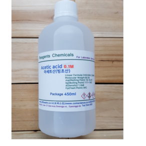 오피스안 아세트산(빙초산) 0.1M Acetic Acid(CH3COOH) 화)450ml 시약