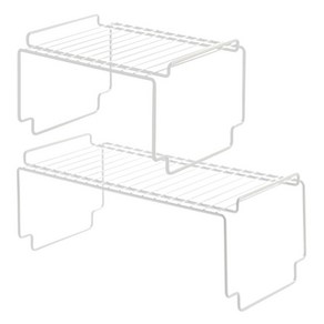 파인키 2단 결합형 주방 선반 접시 정리대, 화이트 콤보 대형1p + 소형1p, 1개