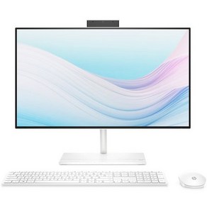 HP 일체형 PC Starry White HP All-in-One Desktop 24-ck0000kl (셀러론-J4025 60.5cm WIN11 Pro RAM 4GB NVMe 256GB) + 키보드 + 마우스