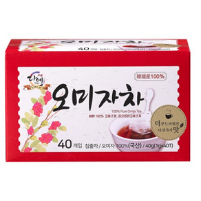 다예 순수 100 오미자차 티백, 1g, 40개입, 1개