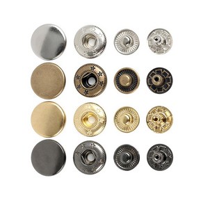 스냅 똑딱이 단추 DIY 가방 지갑 의류 악세사리 부자재 부속 10개 세트 4컬러 [Snap Button DIY Accessory Parts 10EA Set 4 Colors]