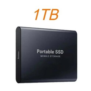 샤오밀 휴대용 SSD 고속 솔리드 하드 디스크 노트북 휴대폰 MAC용 USB 3.1 C 타입 오리지널 외장 하드 드라이브 1TB 2TB 4TB, 없음, 2) Black 1TB