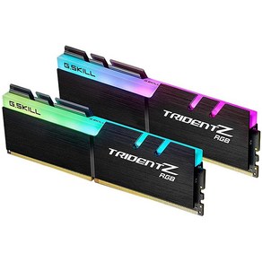 G.Skill Tident Z RGB 시리즈 32GB (2 x 16GB) SDRAM DDR4 3200 CL16 듀얼 채널 데스크탑 메모리 (F4-3200C16D-32GTZR)