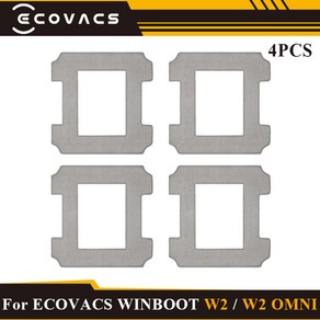 ECOVACS WINBOOT W2 OMNI 극세사 걸레 패드 천 교체 부품 액세서리, 4개