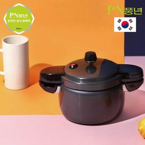 [2024 NEW] PN풍년 국산 블랙펄 뉴 경질 압력솥, 1개, 3400ml