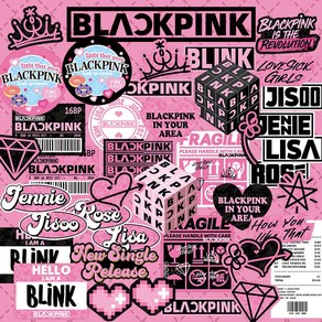 BLACKPINK 블랙핑크 대형 스티커 대형 40장