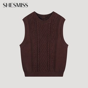 [쉬즈미스(SHESMISS)] [쉬즈미스] 백 버튼 니트 베스트_SSKVTO32020_WI