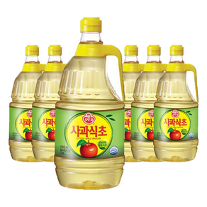 사과식초 오뚜기 1.8L 업소용 대용량 식초, 6개