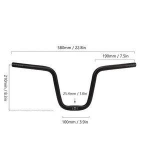 산악 자전거 핸들바 알루미늄 접이식 로드 바이크 라이저 직경 엑, 2.210mm, 1개