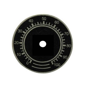 RV24YN 20S TOCOS VOLUME KNOB RV24YN 20S 볼륨저항 볼륨 손잡이 볼륨명판, 볼륨명판 (46파이), 1개