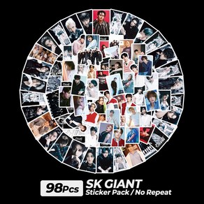 스트레이키즈 Stay Kids 굿즈 앨범 GIANT 다이어리 스티커 이용복 황현진 캐리어 스티커 98장