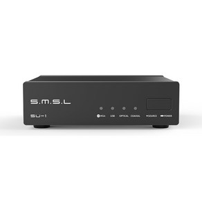 SMSL SU1 MQA 오디오 DAC 고해상도 HIFI 미니 데스크탑 디코더, 블랙