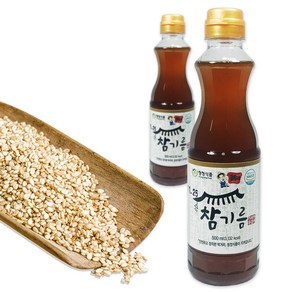 청정식품 CJF001-4 100% 볶음 통참깨 고소한 참기름 500ml, 1개