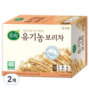 순작 유기농 보리차 300g, 10g, 30개입, 2개