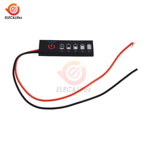 18650 Lipo 리튬 용량 테스터 미터 배터리 잔량 표시기 모듈 디스플레이 DIY 1S 2S 3S 4S 5S 6S 3.7V-25.2V, 1개