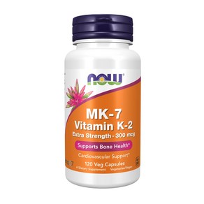 ﻿NOW MK-7 Vitamin K-2 300 mcg 120캡슐