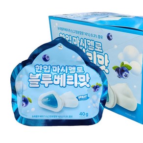 (무)한입 마시멜로블루베리맛40gX10개, 10개, 40g