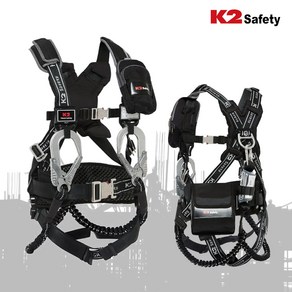 K2 KB-9502Y 안전벨트 전체식 엘라스틱 더블, 1개