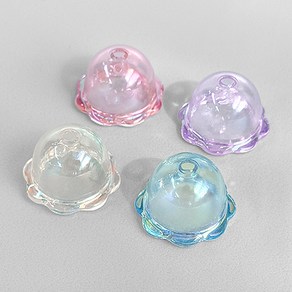 비즈아이 [6650-01]아크릴통과형 해파리 오로라 24x15.5mm 1개