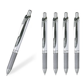 Pentel 에너겔 노크식 메탈팁 볼펜 BL77 0.7mm 5개 세트