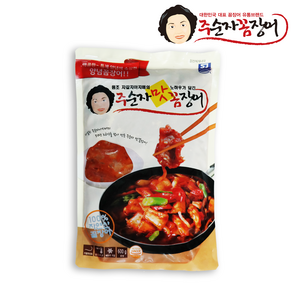 [주순자 맛꼼장어] 주순자특제소스를 버무린 반조리제품 (중불로 5분간 볶으면완성) 600g 2~3인분, 1개